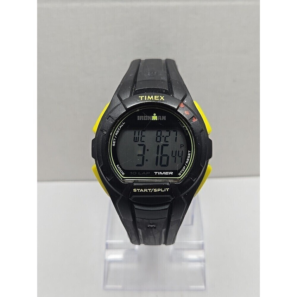 Timex Ironman Classic 10 Lap Watch 43mm Indiglo WR100M New Battery Quartz Mens